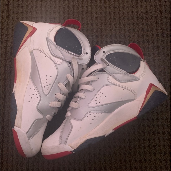 USED Air Jordan 7 “Olympic” Size 5Y/6.5w - Picture 3 of 8